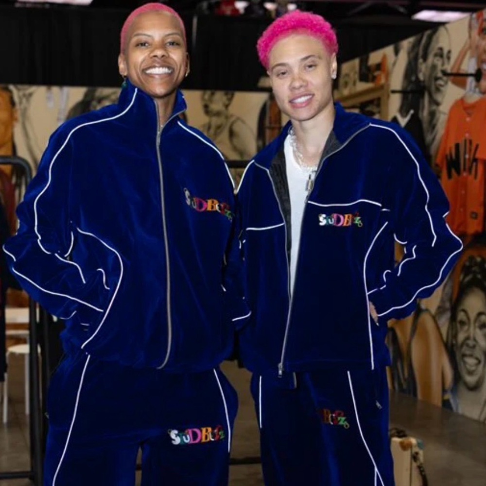 STUDBUDZ Set Blue Velour 2pcTracksuit Sz S SOLD OUT